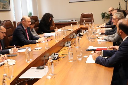 Finance Minister Beltchev Confers with EBRD Representatives