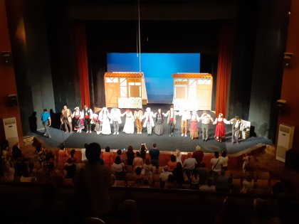 ДКТ "Васил Друмев" в Шумен представи премиерата на спектакъла "Михал Мишкоед" по повод 165 години театър в града и България ДКТ "Васил Друмев" в Шумен представи премиерата на спектакъла "Михал Мишкоед" по повод 165 години театър в града и България