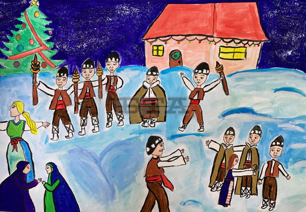 Две детски рисунки се превръщат в коледни картички, които ще зарадват всички семейства в Балчик