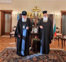 Българският патриарх Неофит се срещна с Величкия епископ Сионий