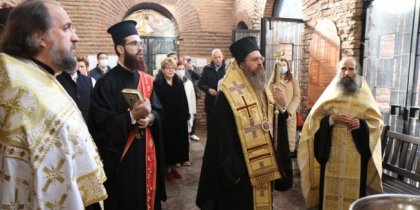 В ротондата "Св. Георги" беше осветена скулптура на Св. великомъченик Георги Победоносец В ротондата "Св. Георги" беше осветена скулптура на Св. великомъченик Георги Победоносец