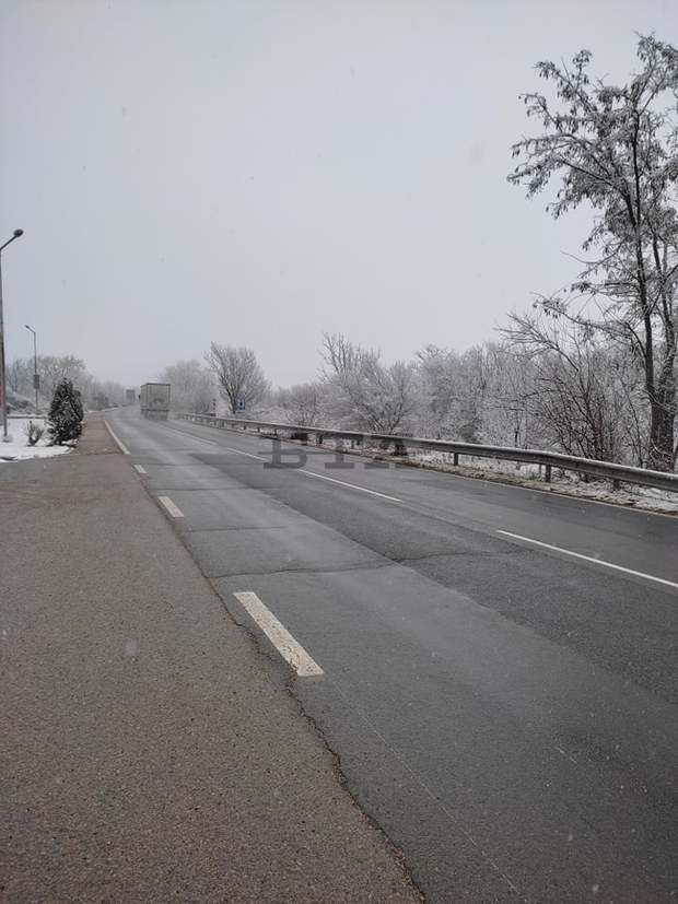 В област Стара Загора пътната обстановка не е усложнена заради снеговалежа